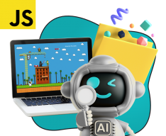 Язык программирования JavaScript + AI. Проектное обучение + геймификация + AI-помощники - КИБЕРшкола программирования для детей, компьютерные курсы для школьников, начинающих и подростков - KIBERone г. Северск