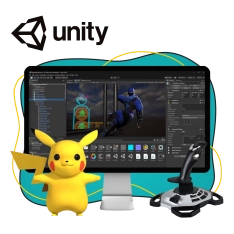 Мир игр на Unity 2D на популярном движке + AI-помощники - КИБЕРшкола программирования для детей, компьютерные курсы для школьников, начинающих и подростков - KIBERone г. Северск
