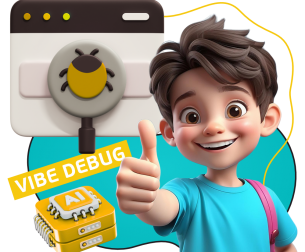 Тестирование & Vibe Debug. Охотники за багами - КИБЕРшкола программирования для детей, компьютерные курсы для школьников, начинающих и подростков - KIBERone г. Северск