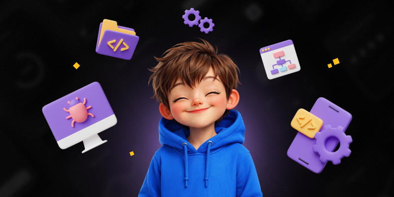 Идеальный сайт с нуля: код, дизайн и AI-помощник - КИБЕРшкола программирования для детей, компьютерные курсы для школьников, начинающих и подростков - KIBERone г. Северск